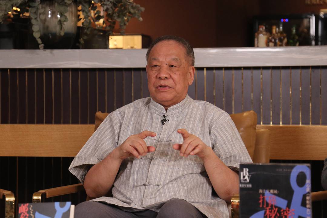 <p>刘心武参加媒体活动</p>